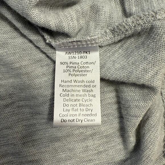 ATM V-Neck Tee Anthony Thomas Melillo Slub Jersey Classic Gray Women's Size XS/S - Picture 8 of 9